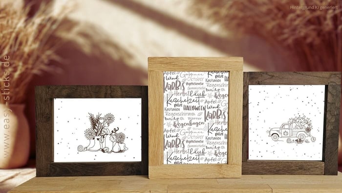 DIY Collage Rahmen aus Easy-Sticks