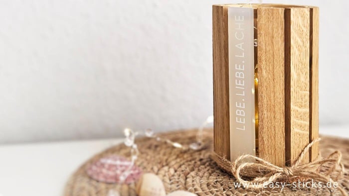 Bastelklötzchen Zauber: Rundes DIY-Dekolicht gestalten