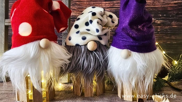 Bastelidee mit Holzklötzchen - ein Wichtellicht