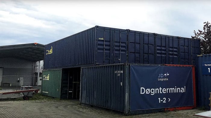 Vores nye container lager