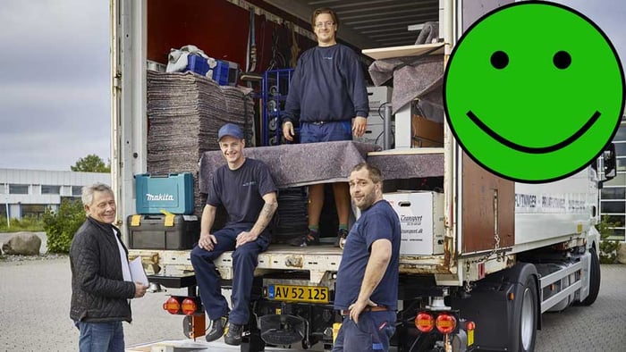 Grøn smiley for Arbejdsmiljø