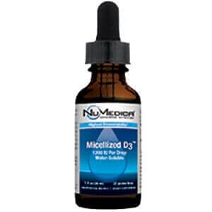 Micellized D3 1200 by NuMedica Sunshine in a Bottle