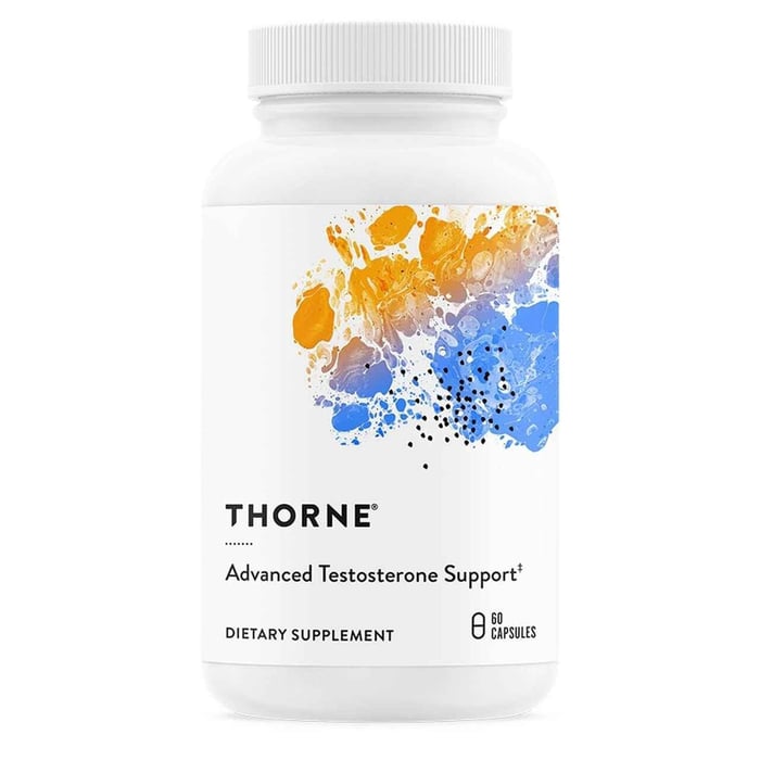 Advanced Testosterone Support by Thorne for Natural Energy, Strength, and Hormone Balance