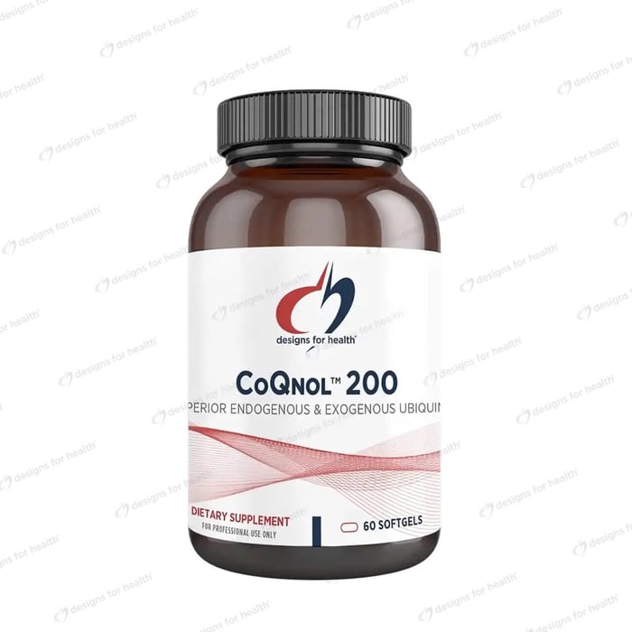 Designs for Health CoQnol 200: Boost Energy, Heart & Brain Health