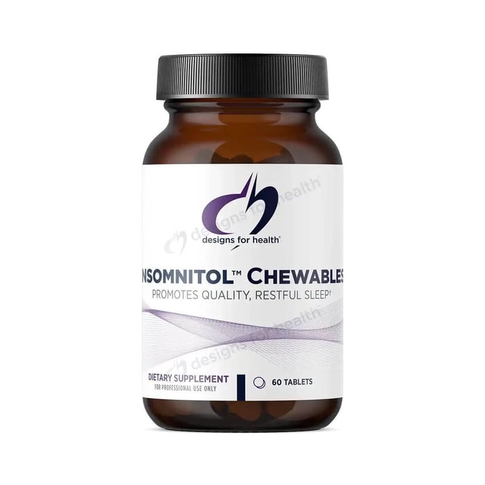 Insomnitol Chewables by Designs for Health – Natural Sleep Support Without Grogginess