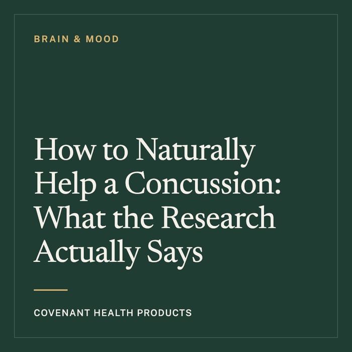 Natural Concussion Recovery: What the Research Actually Says