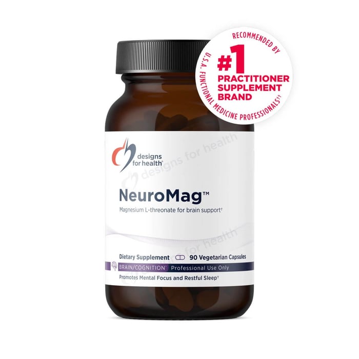 NeuroMag by Designs for Health: Brain-Boosting Magnesium for Memory, Focus & Cognitive Support