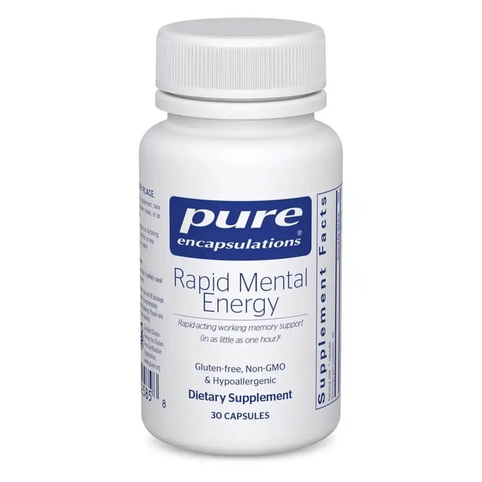 Pure Encapsulations Rapid Mental Energy: Boost Focus Fast Without the Crash