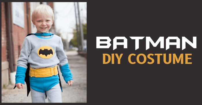 DIY Batman Costume Made From Fleece
