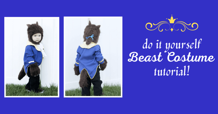 DIY Beast Costume for Boys Inspired by Beauty & The Beast