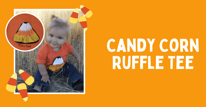 DIY Candy Corn Shirt | Halloween Shirt for Baby