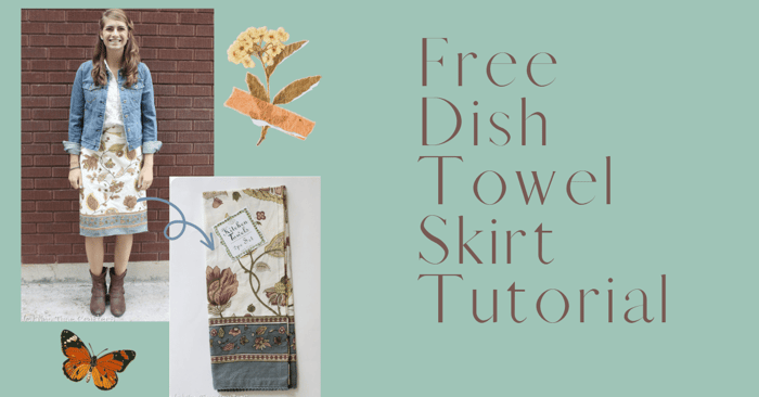 Free Dish Towel Skirt Tutorial | DIY Skirt