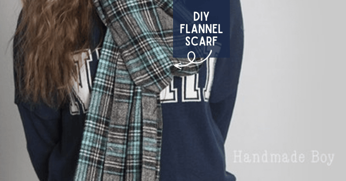 How to Make a DIY Flannel Scarf