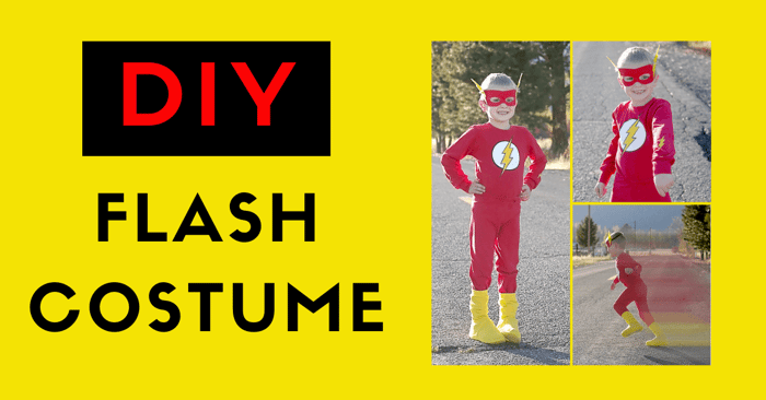 DIY Flash Costume for Boys Tutorial