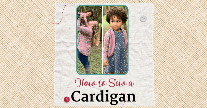 How To Sew a Cardigan Using the Peyton Cocoon from Peek-A-Boo Patterns