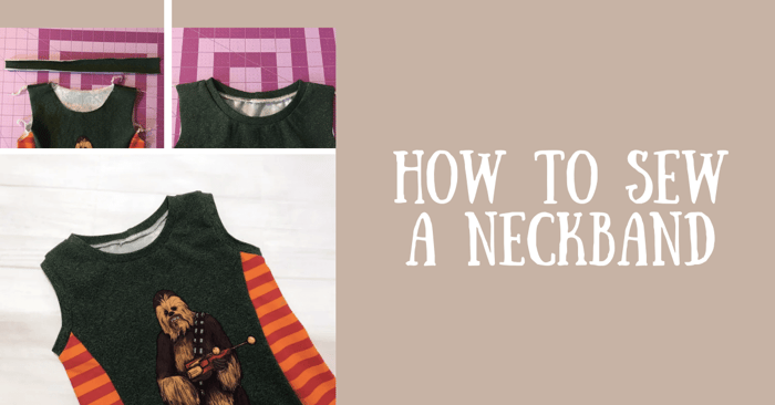 How to Sew a Neckband with Knit Fabric