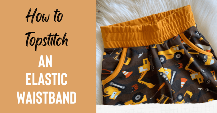 How to Topstitch an Elastic Waistband
