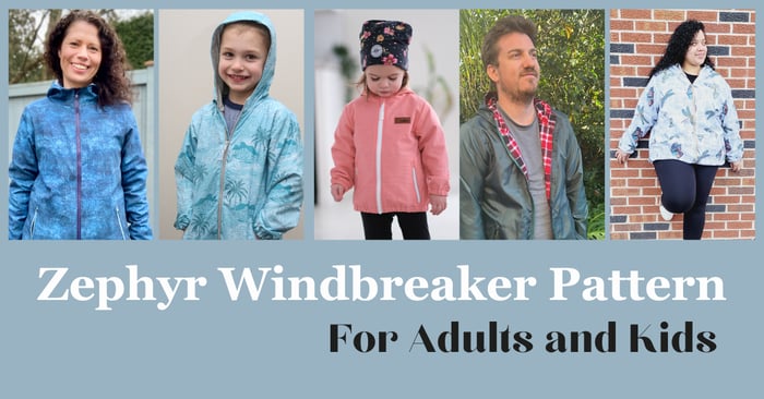 Windbreaker Pattern | For Adults and Kids