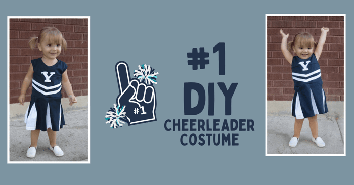 #1 DIY Cheerleader Costume for Girls