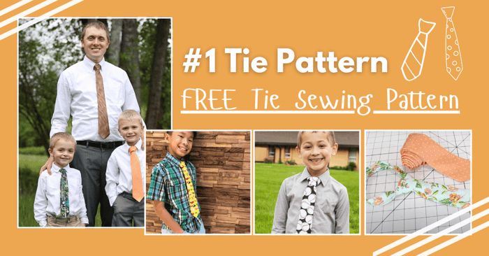 #1 Tie Pattern | FREE Tie Sewing Pattern
