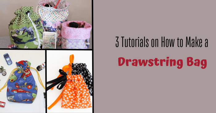 Tutorial on How to Simply Make a Drawstring Bag