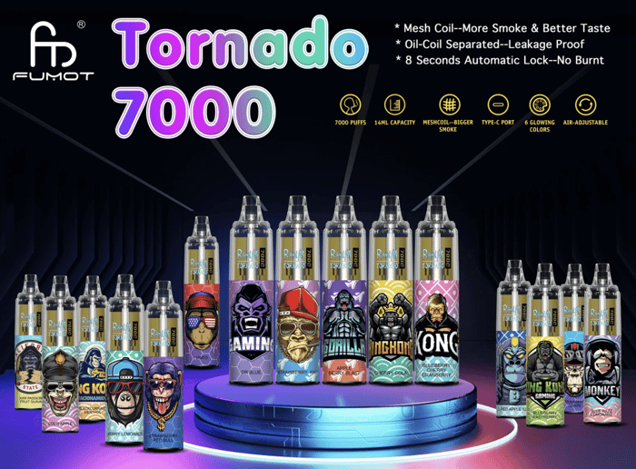 RandM Tornado 7000: Dein Tor zur ultimativen Dampf-Erfahrung