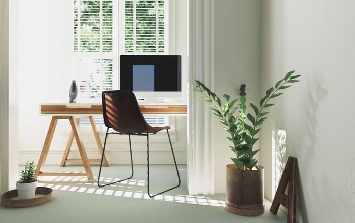 How to Transform Your Home Office Into a Calming Oasis