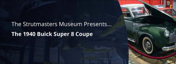 The 1940 Buick Super 8 Coupe at the Strutmasters Museum