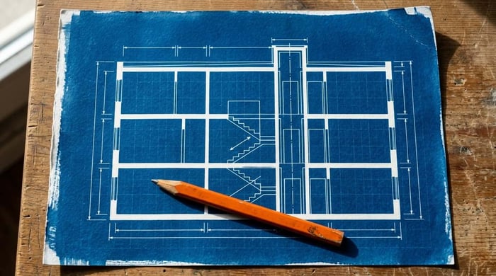 configurer un vlan sur packet tracer : le plan des cloisons dessiné avant de monter le moindre mur