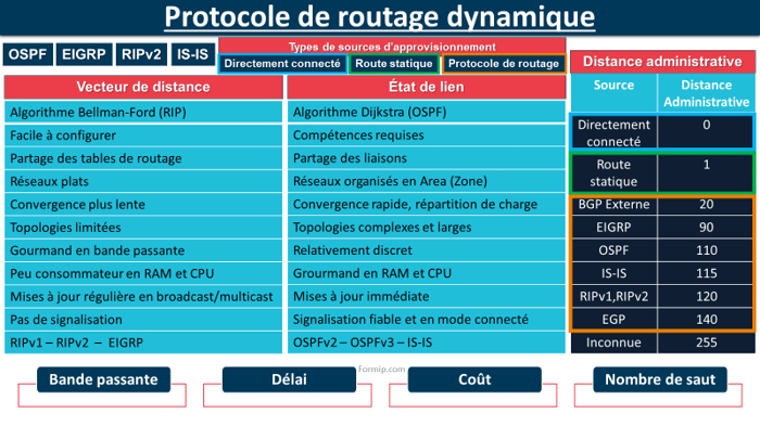 Routage Dynamique dans les Réseaux Informatiques