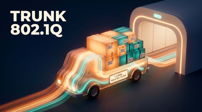 C'est quoi un trunk 802.1Q (expliqué simplement)