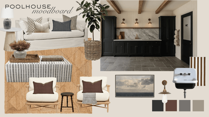Moodboard: Reimagining A Poolhouse