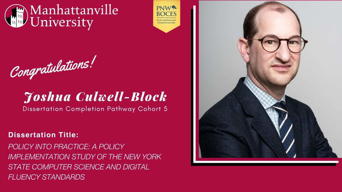 Congratulations to Joshua Culwell-Block, who on Friday, August 28, 2026, successfully defended his dissertation.