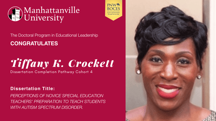 Congratulations to Tiffany K. Crockett who on Monday, February 23, 2026, successfully defended her dissertation. The title of Tiffany’s dissertation is, 