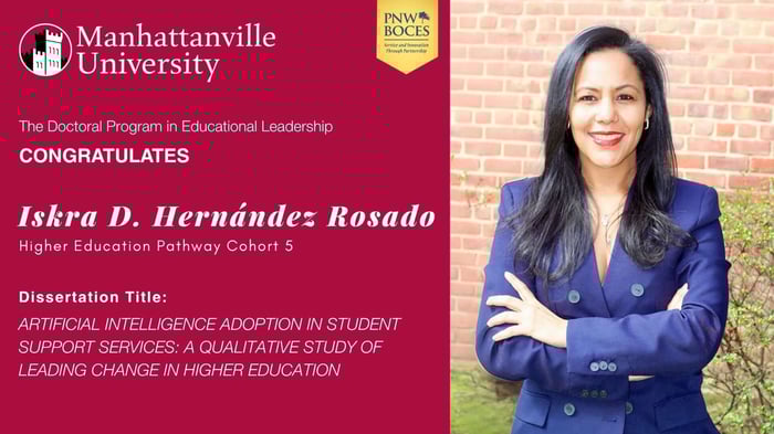 Congratulations to Iskra D. Hernández Rosado who on Thursday, April 16,2026 successfully defended her dissertation.