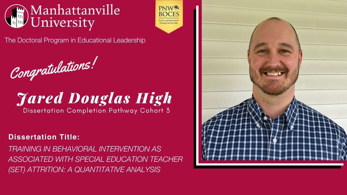 Congratulations to Jared Douglas High, who on Monday, June 1, 2026, successfully defended his dissertation.