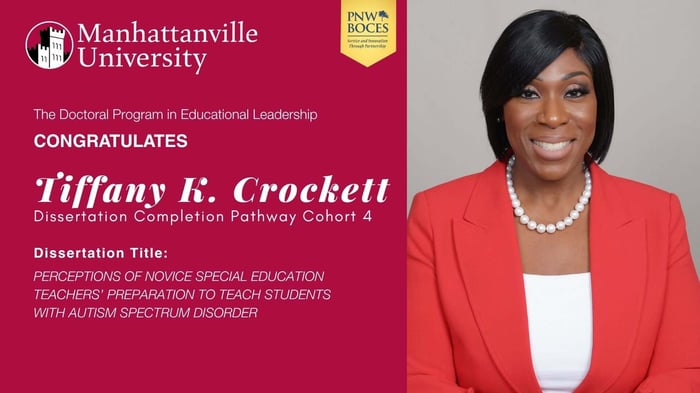 Congratulations to Tiffany K. Crockett who on Monday, February 23, 2026, successfully defended her dissertation. The title of Tiffany’s dissertation is, 