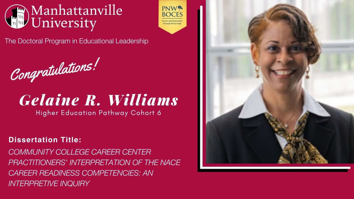 Congratulations to Gelaine R. Williams, who on Wednesday, July 29, 20226 successfully defended her dissertation.