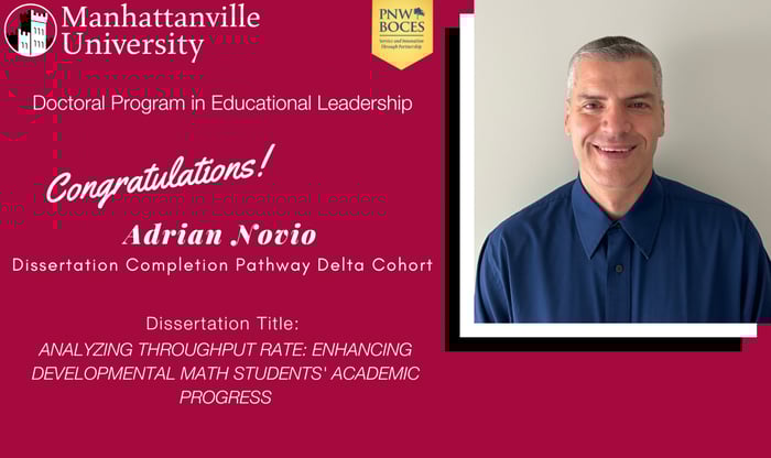 Successful Final Dissertation Defense - Congratulations to Adrian Novio!