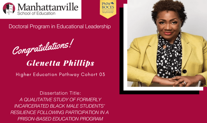 Successful Final Dissertation Defense - Congratulations to Glenetta Phillips!