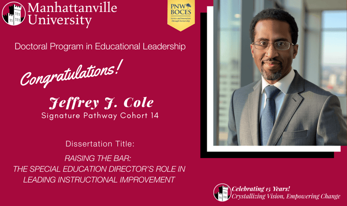 Successful Final Dissertation Defense - Congratulations to Jeffrey J. Cole!