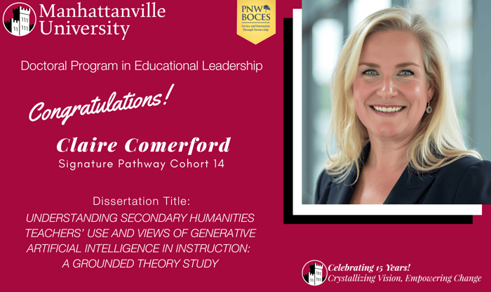 Successful Final Dissertation Defense - Congratulations to Claire Comerford!