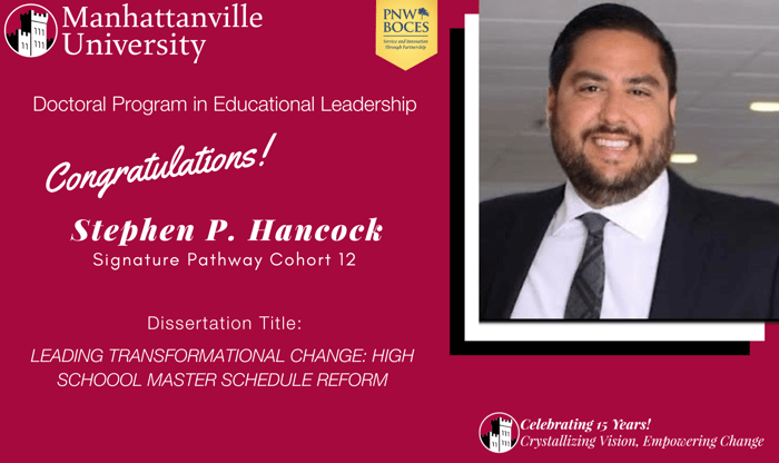 Successful Final Dissertation Defense - Congratulations to Stephen P. Hancock!