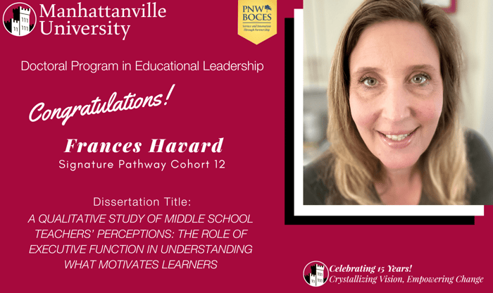 Successful Final Dissertation Defense - Congratulations to Frances Havard!