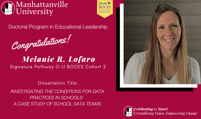 Successful Final Dissertation Defense - Congratulations to Melanie Lofaro!