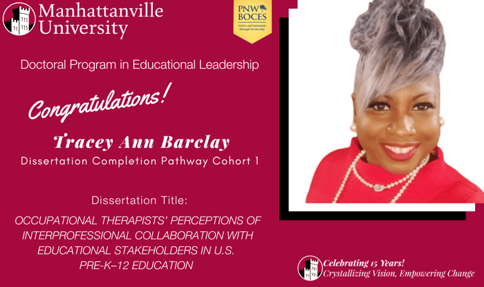 Successful Final Dissertation Defense - Congratulations to Tracey Ann Barclay!