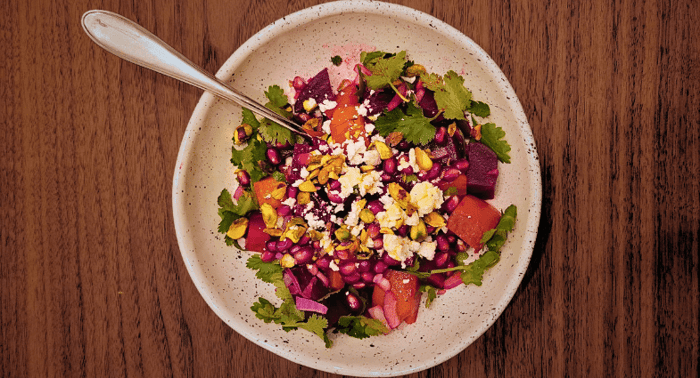Beauty Recipes: Pomegranate Beet Salad with Vinaigrette
