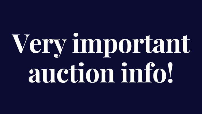 Important new auction password/url info