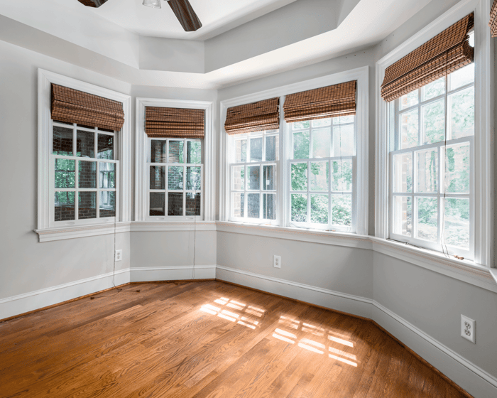 Beautiful modern bay window blinds in Columbus, OH from America's Floor Source