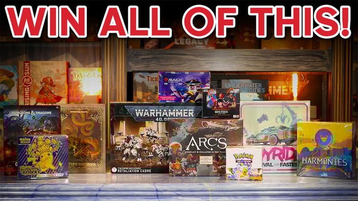 Win Over £750 of the Hottest TCGs, Board Games, Miniatures and RPGs!
